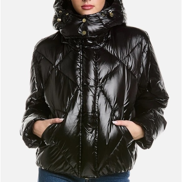 NB SERIES Bea Quilted Down Black Coat Size Large - Picture 1 of 15